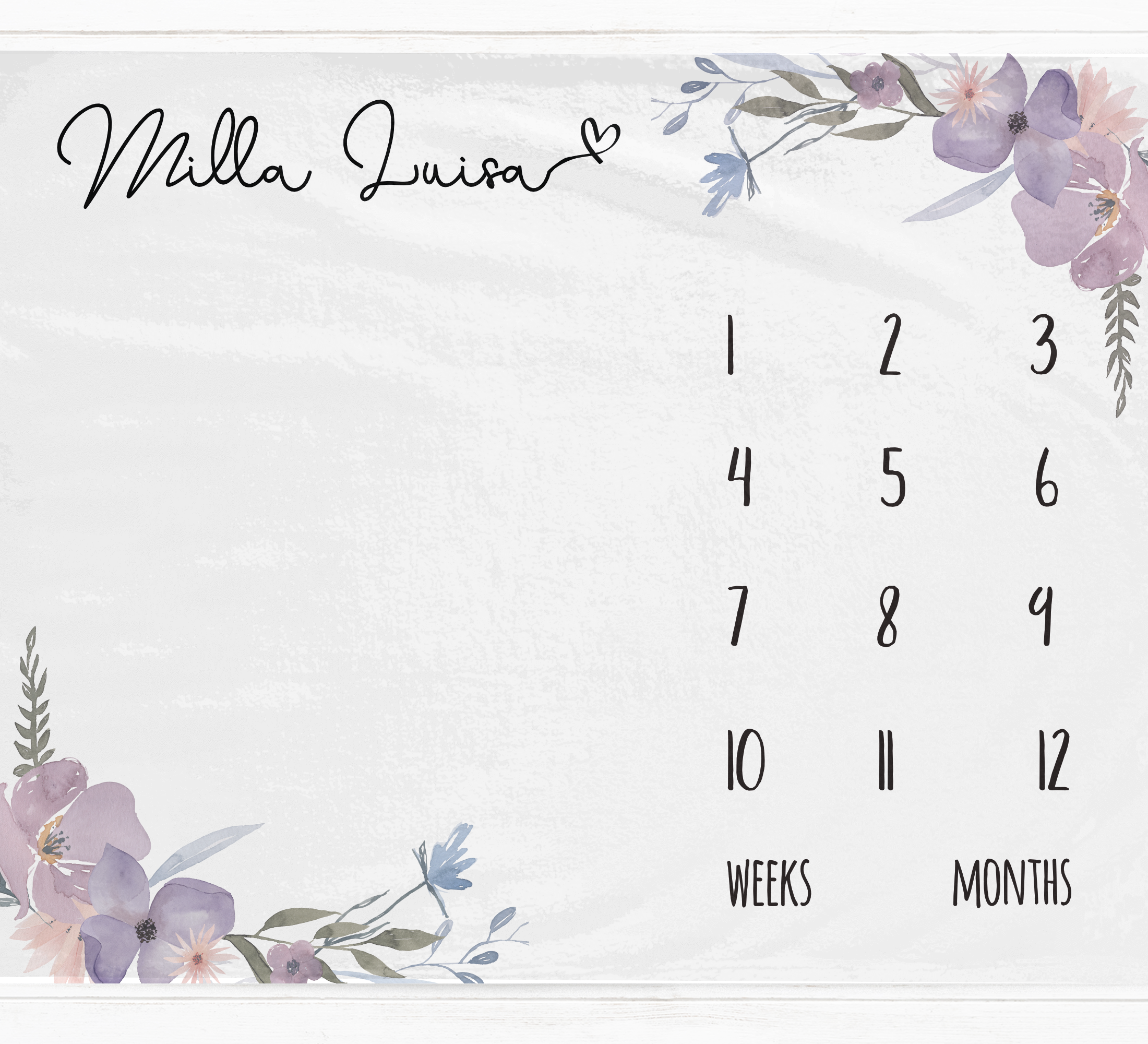 a calendar with a floral design on it