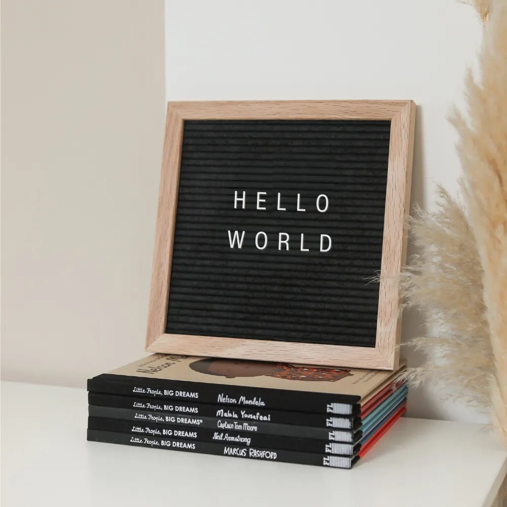 Black Pregnancy Announcement Letter Boards - Baby Pandas