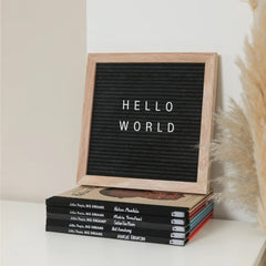 Black Pregnancy Announcement Letter Boards - Baby Pandas