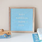 Blue Pregnancy Announcement Letter Boards - Baby Pandas
