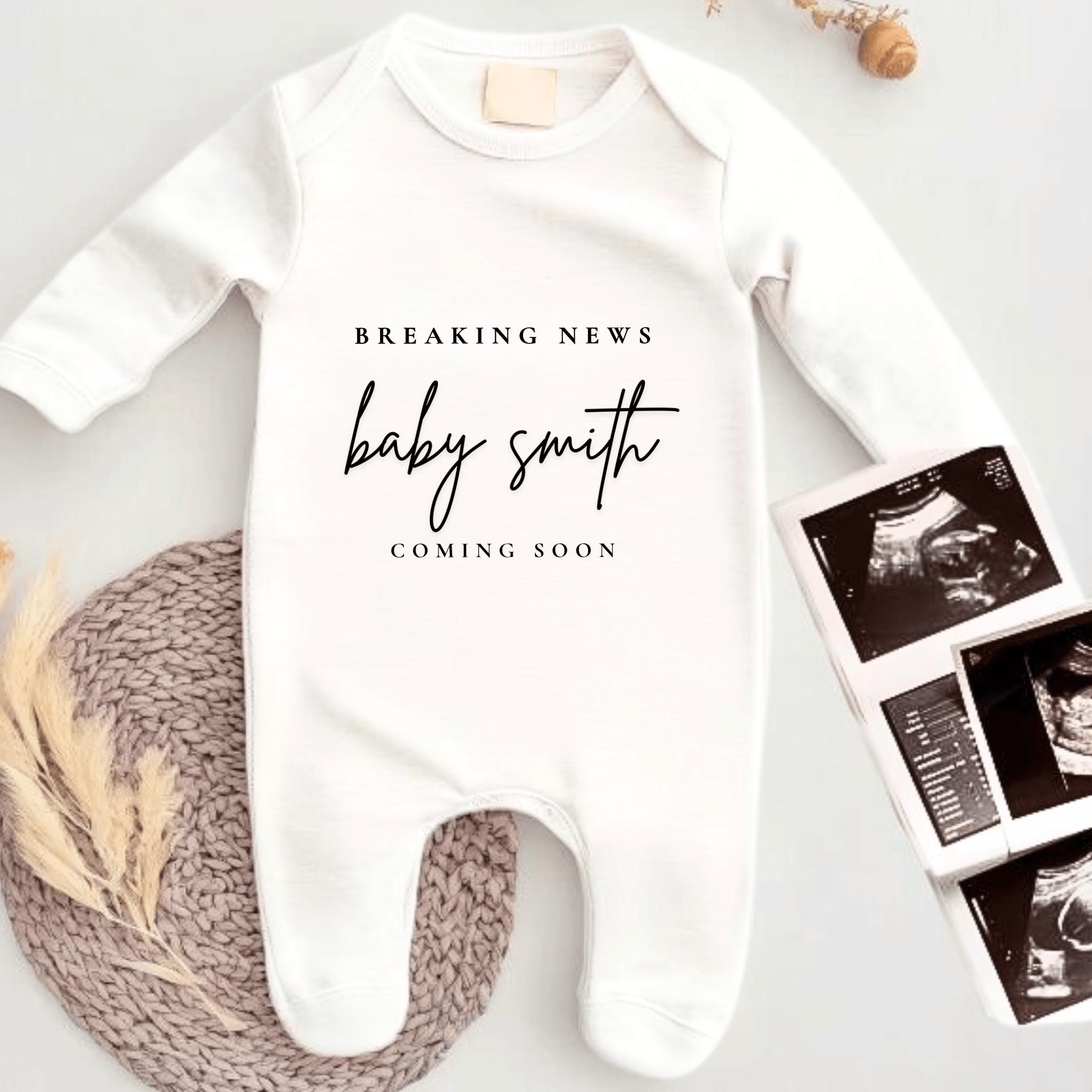 Breaking News Pregnancy Announcement Baby Grow - Baby Pandas