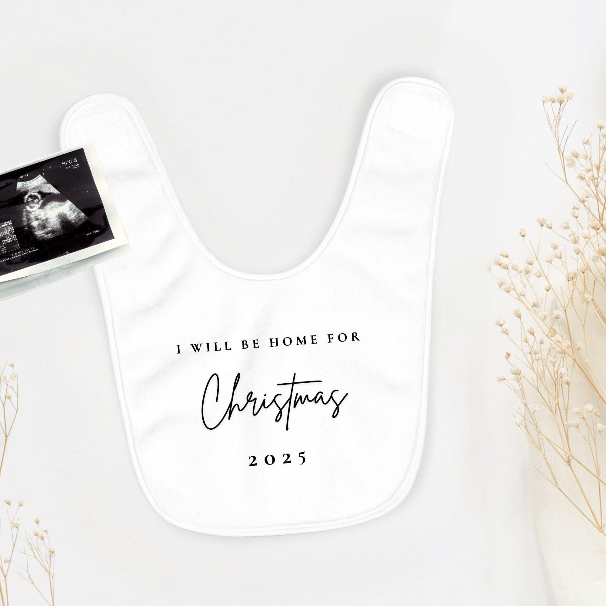 First Christmas Pregnancy Announcement Baby Clothes - Baby Pandas