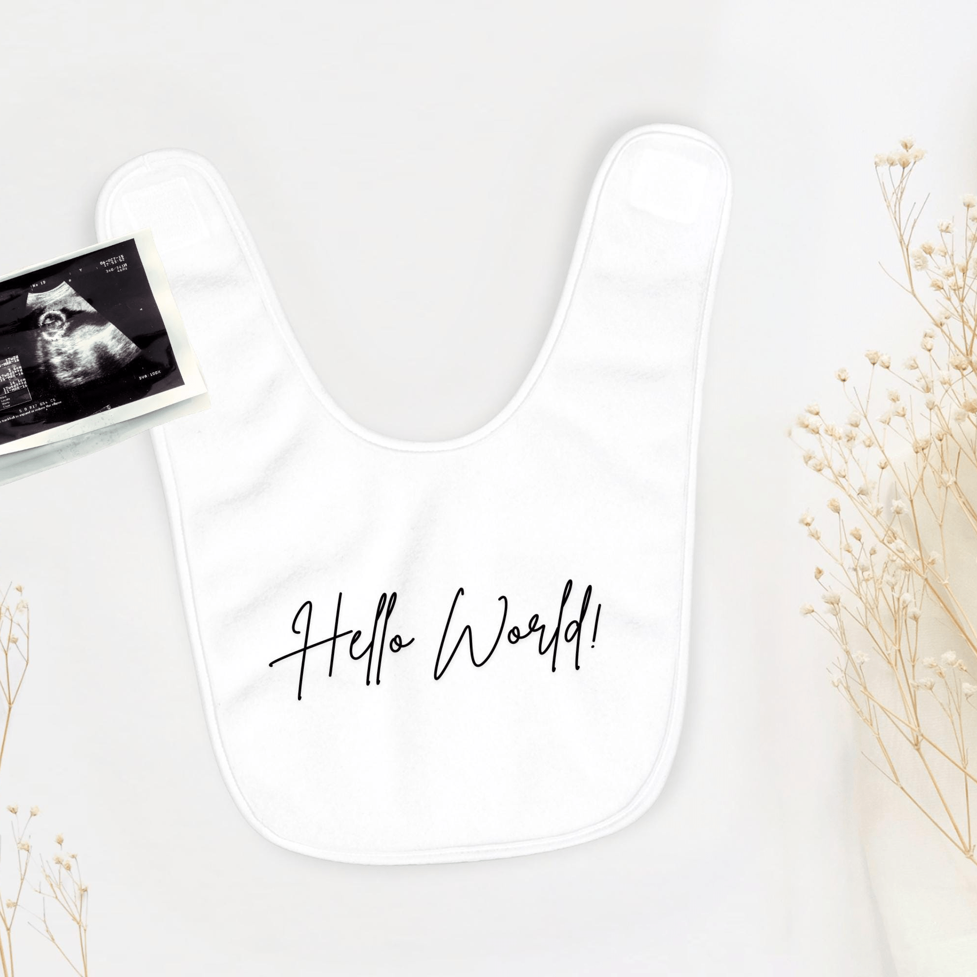 Hello World Newborn Announcement Baby Grow - Baby Pandas