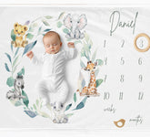 Safari Ring Milestone Blanket