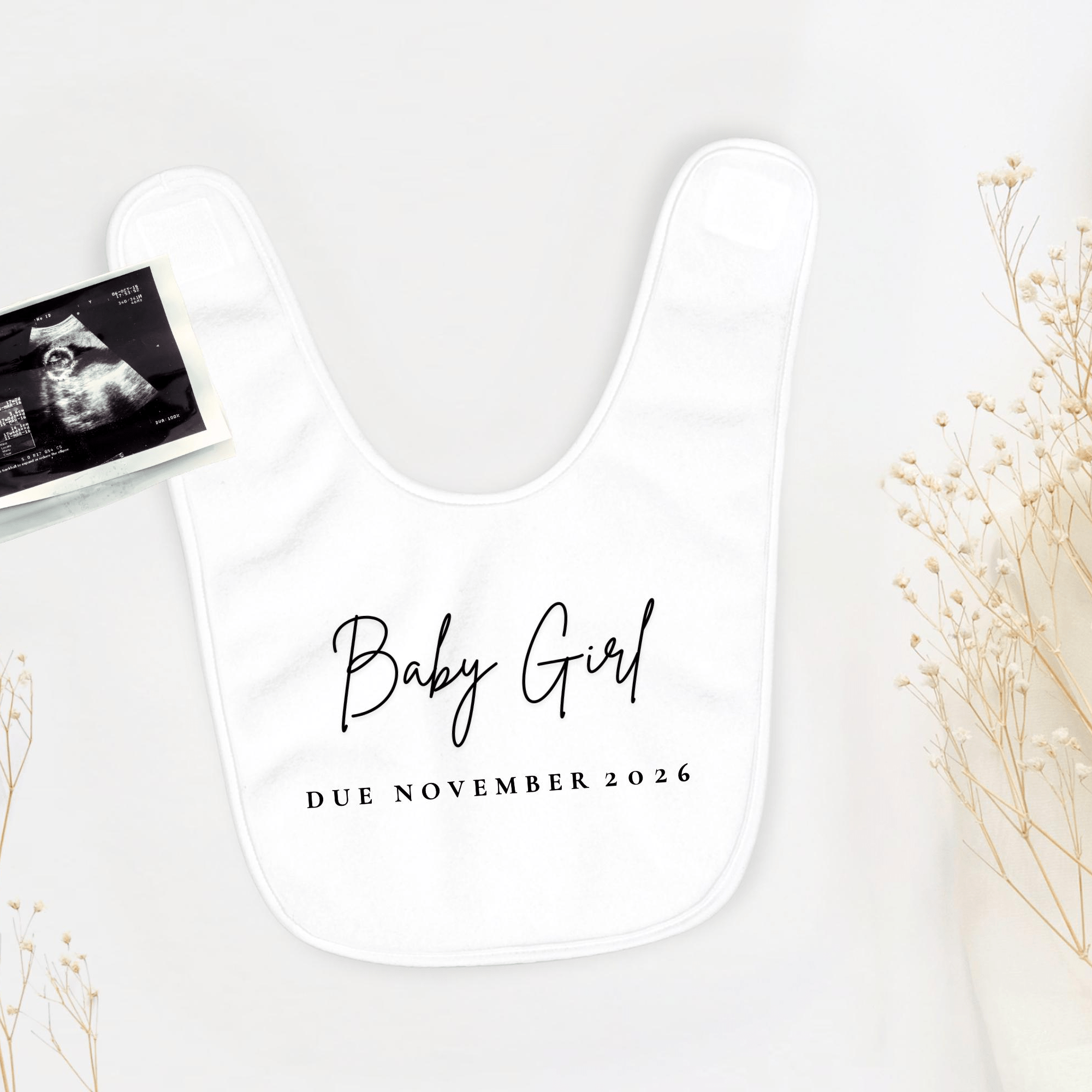 Personalised Gender Reveal Pregnancy Announcement Baby Clothes - Baby Pandas
