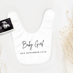Personalised Gender Reveal Pregnancy Announcement Baby Clothes - Baby Pandas