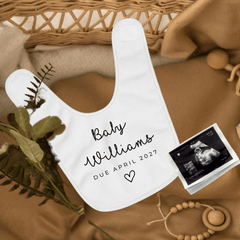 Pregnancy Reveal Bodysuit with Due Date - Baby Pandas