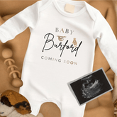 Safari Personalised Pregnancy Announcement Baby Grow - Baby Pandas