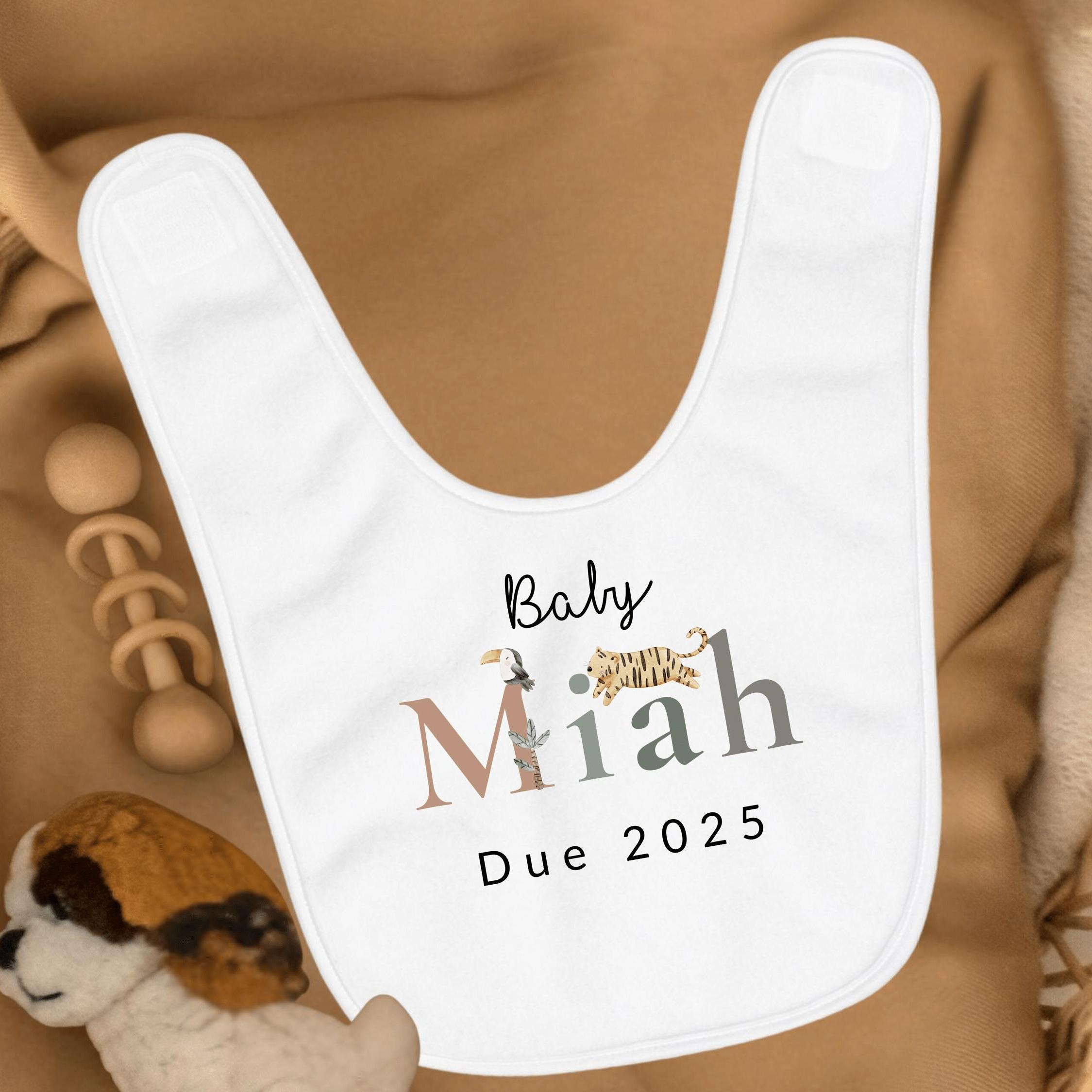 Safari Themed Customised Baby Grow for Pregnancy Announcement - Baby Pandas