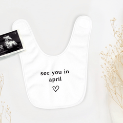 See You Soon Pregnancy Announcement Baby Vest - Baby Pandas