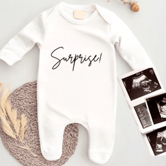 Surprise Pregnancy Announcement Baby Grow - Baby Pandas
