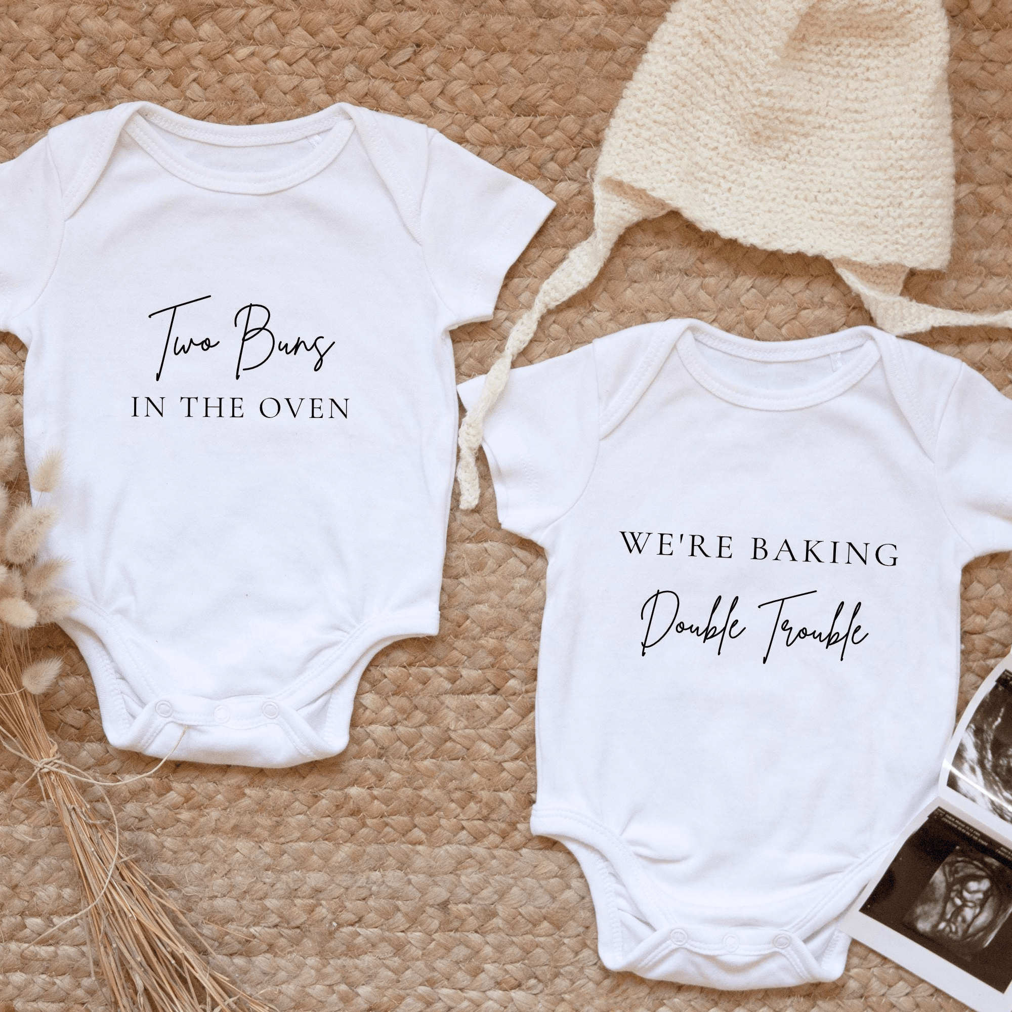 Twins Coming Soon Baby Bodysuit - Baby Pandas