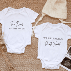Twins Coming Soon Baby Bodysuit - Baby Pandas