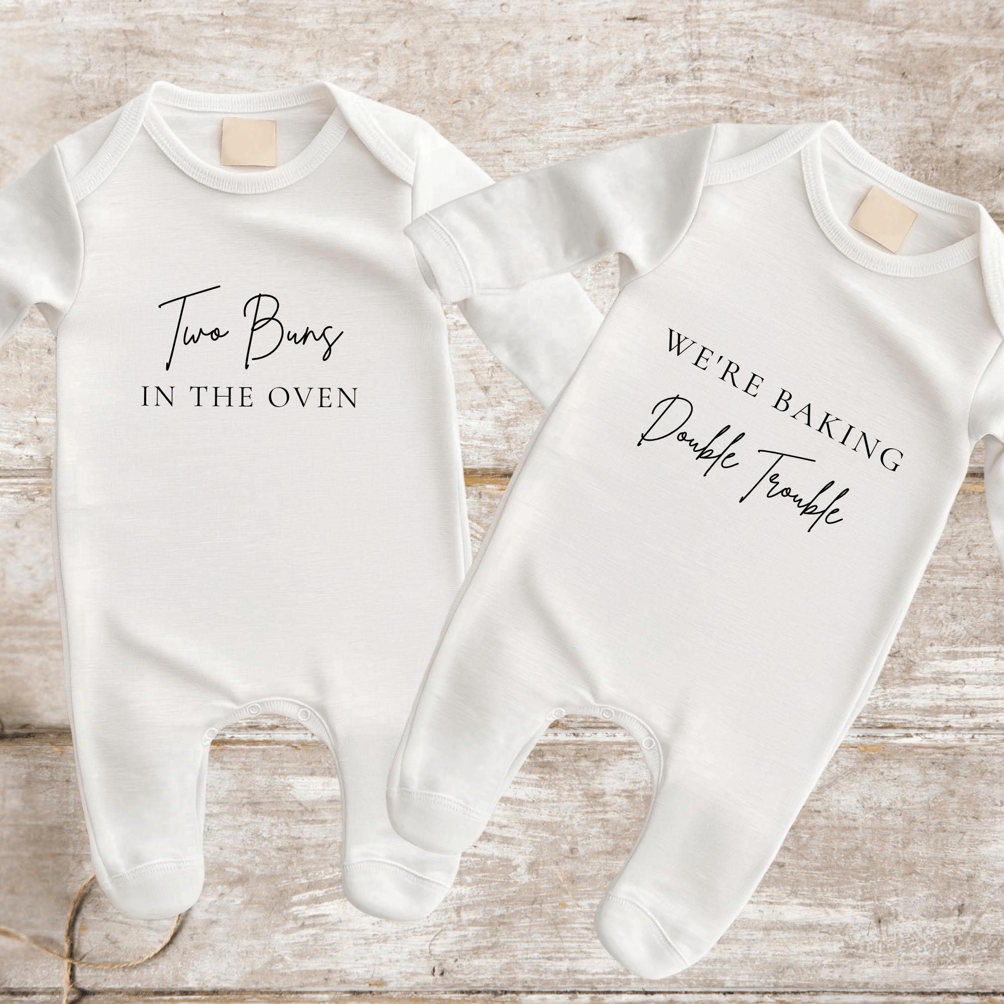 Twins Coming Soon Baby Bodysuit - Baby Pandas
