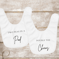 Two Peas In a Pod, Double The Chaos Pregnancy Announcement Clothes - Baby Pandas