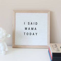 White Pregnancy Announcement Letter Boards - Baby Pandas