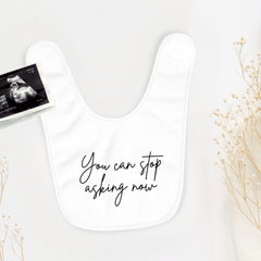 You can Stop Asking Now Pregnancy Announcement Baby Grow - Baby Pandas