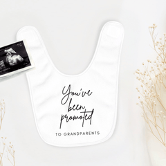 You've Been Promoted Pregnancy Announcement Baby Grow - Baby Pandas