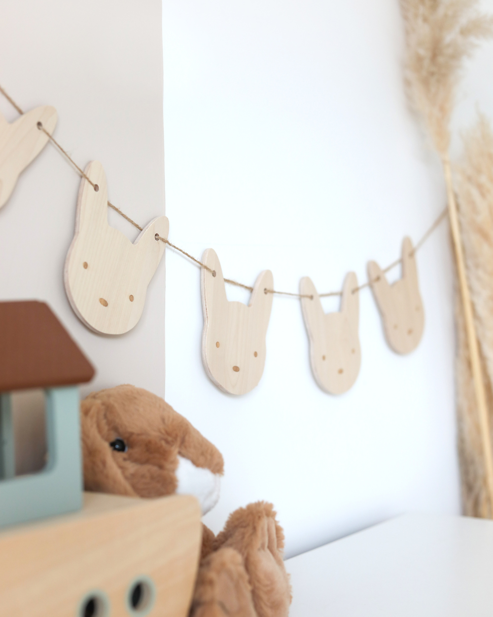 Bunny Wooden Banner