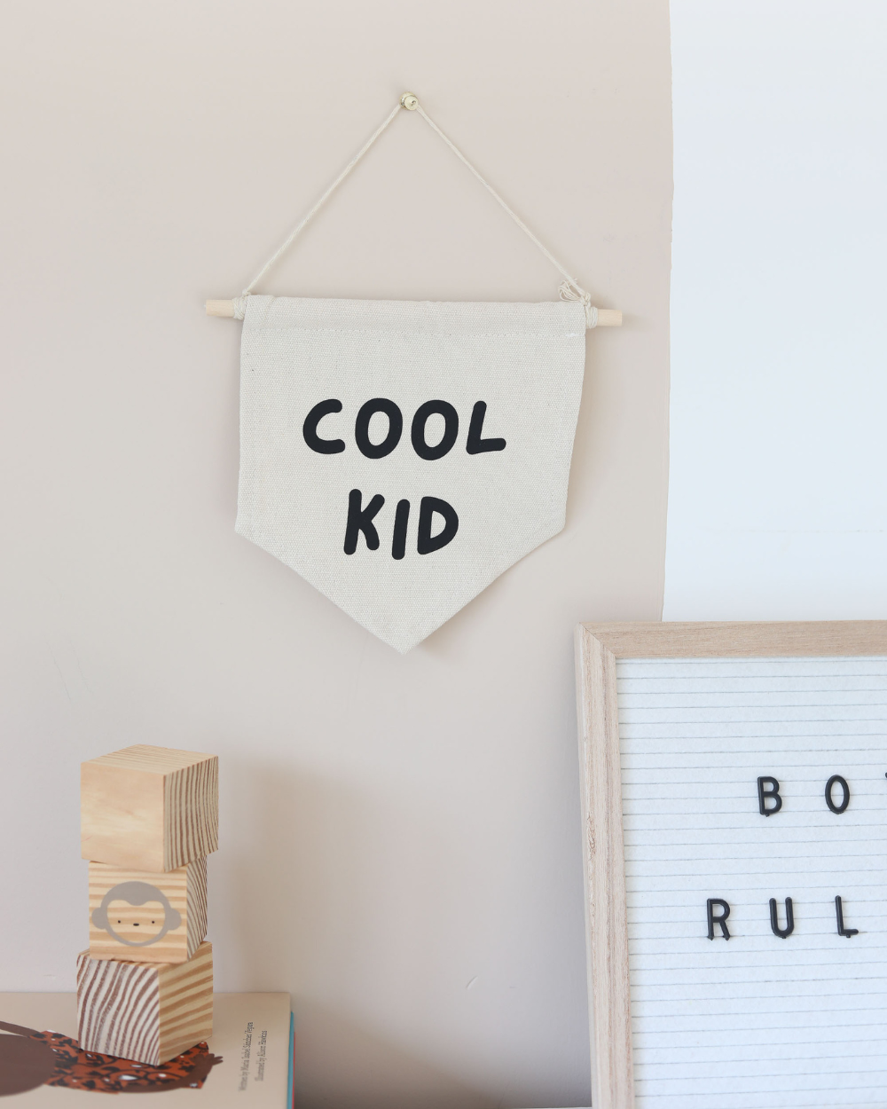 Cool Kid Small Canvas Banner