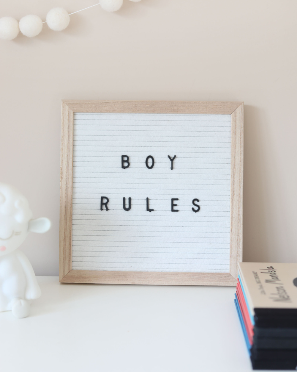 Felt Letter Board 25x25cm