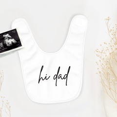 Hi Dad Pregnancy Announcement Baby Clothes - Baby Pandas
