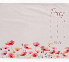 Poppy Milestone Blanket