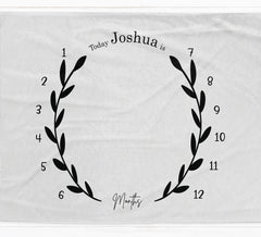 Botanical Gender Neutral Milestone Blanket