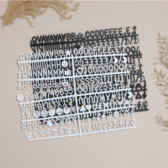 Light Grey Pregnancy Announcement Letter Boards - Baby Pandas