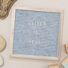 Light Grey Pregnancy Announcement Letter Boards - Baby Pandas
