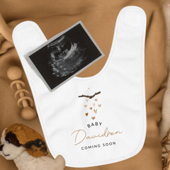 Personalised Baby Mobile Baby Grow for Pregnancy Announcement - Baby Pandas