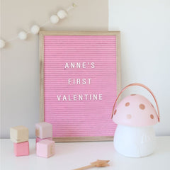 Pink Pregnancy Announcement Letter Boards - Baby Pandas