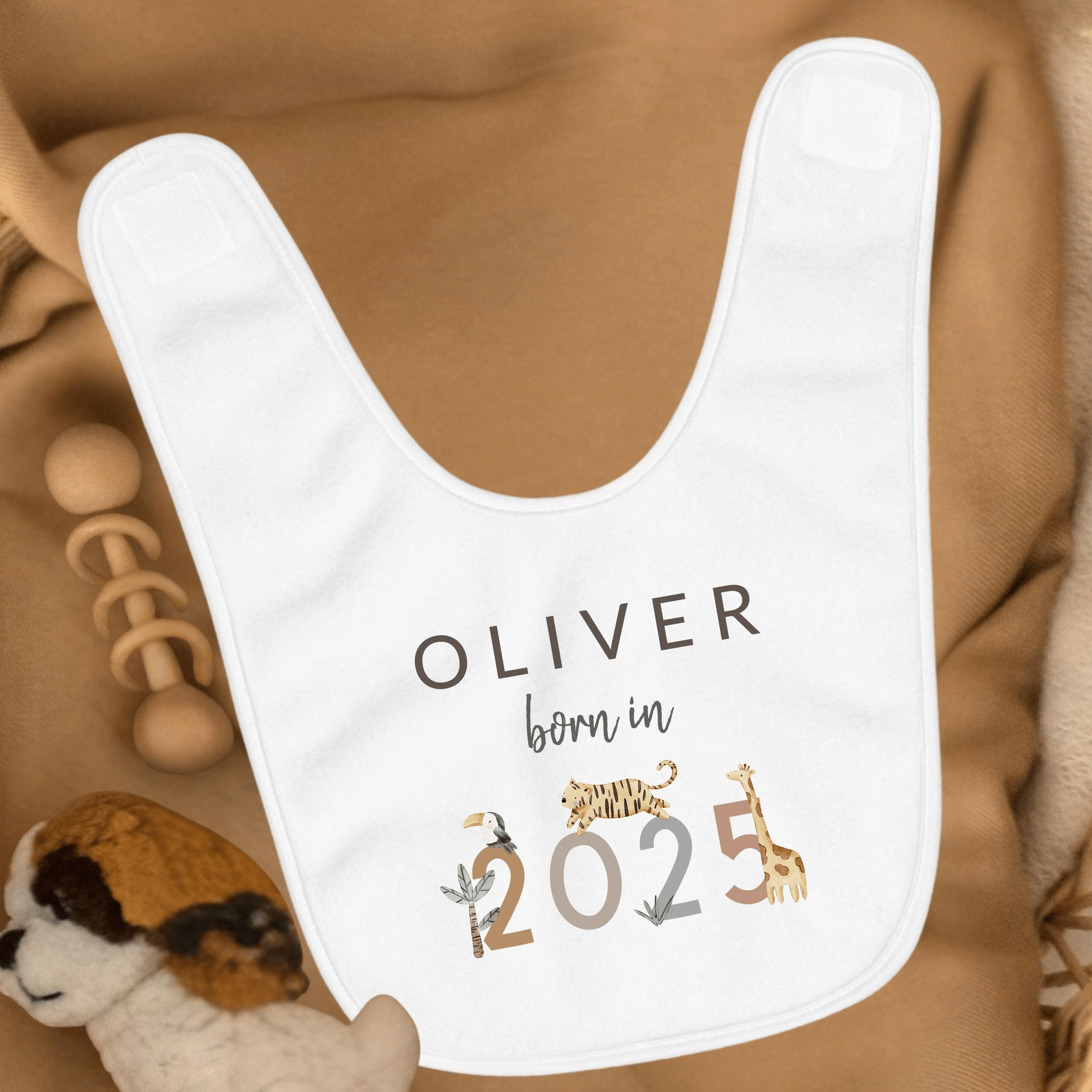 Safari Personalised Pregnancy Reveal Baby Clothes - Baby Pandas