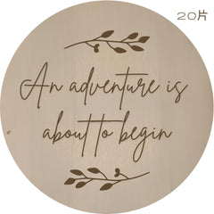 Wildflower Pregnancy Announcement Disc - We Can't Wait To Meet You - Baby Pandas