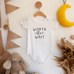 Worth the Wait Pregnancy Announcement Baby Grow - Baby Pandas